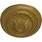 Ekena Millwork Saverne Ceiling Medallion, Hand-Painted Gold, 18 1/2"W x 13 1/2"H x 1 7/8"P CM18SAGLS - alternate 3